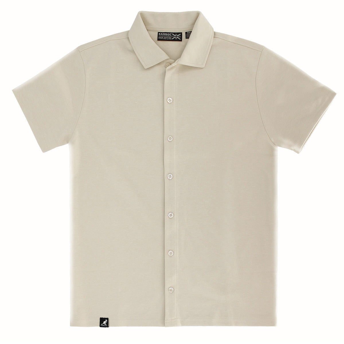 Kangol Fabricville Interlock SS Dress Shirt-Teen boys fashion-www.Shopthatapp.com-Color:Oat-Size:XXL-Fashion Hub Club