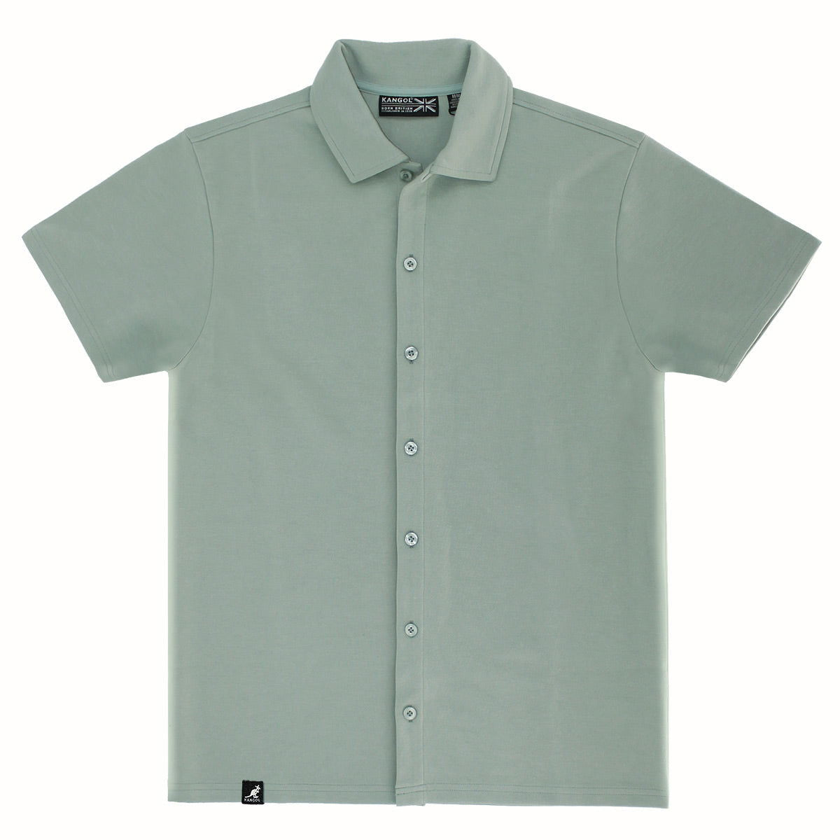 Kangol Fabricville Interlock SS Dress Shirt-Teen boys fashion-www.Shopthatapp.com-Color:Sage-Size:XXL-Fashion Hub Club