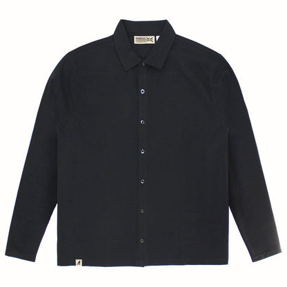 Kangol Fabricville Ottoman LS Dress Shirt-Men’s clothing-www.Shopthatapp.com-Color:Black-Size:XXL-Fashion Hub Club
