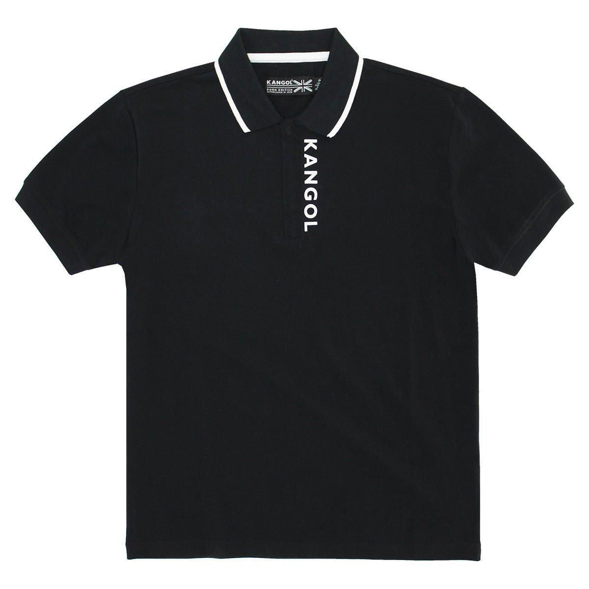 Kangol Hide & Seek Short Sleeve Pique Polo-Men’s clothing-www.Shopthatapp.com-Color:Black-Size:M-Fashion Hub Club