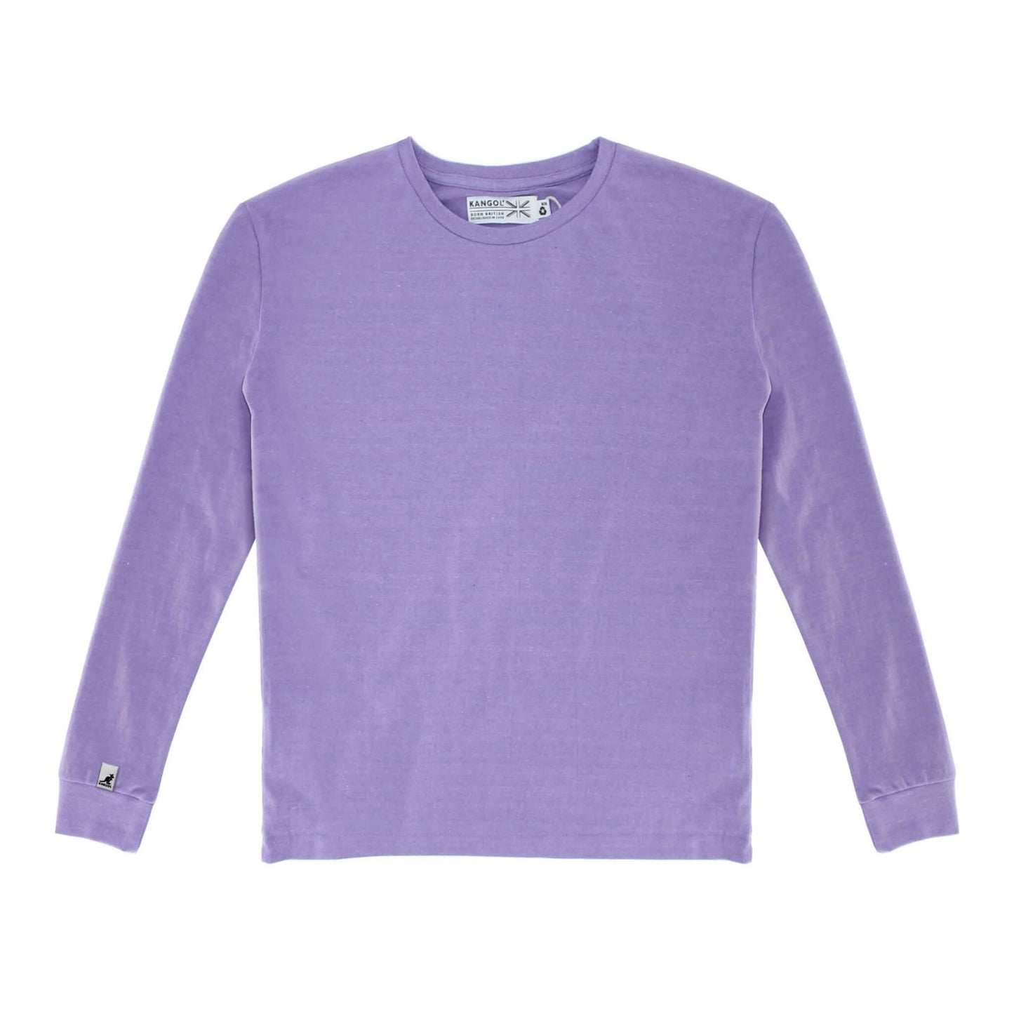 Kangol Ladies Recycled Jersey Long Sleeve Top-Teen Girls fashion-www.Shopthatapp.com-Color:Pastel Lilac-Size:XXL-Fashion Hub Club