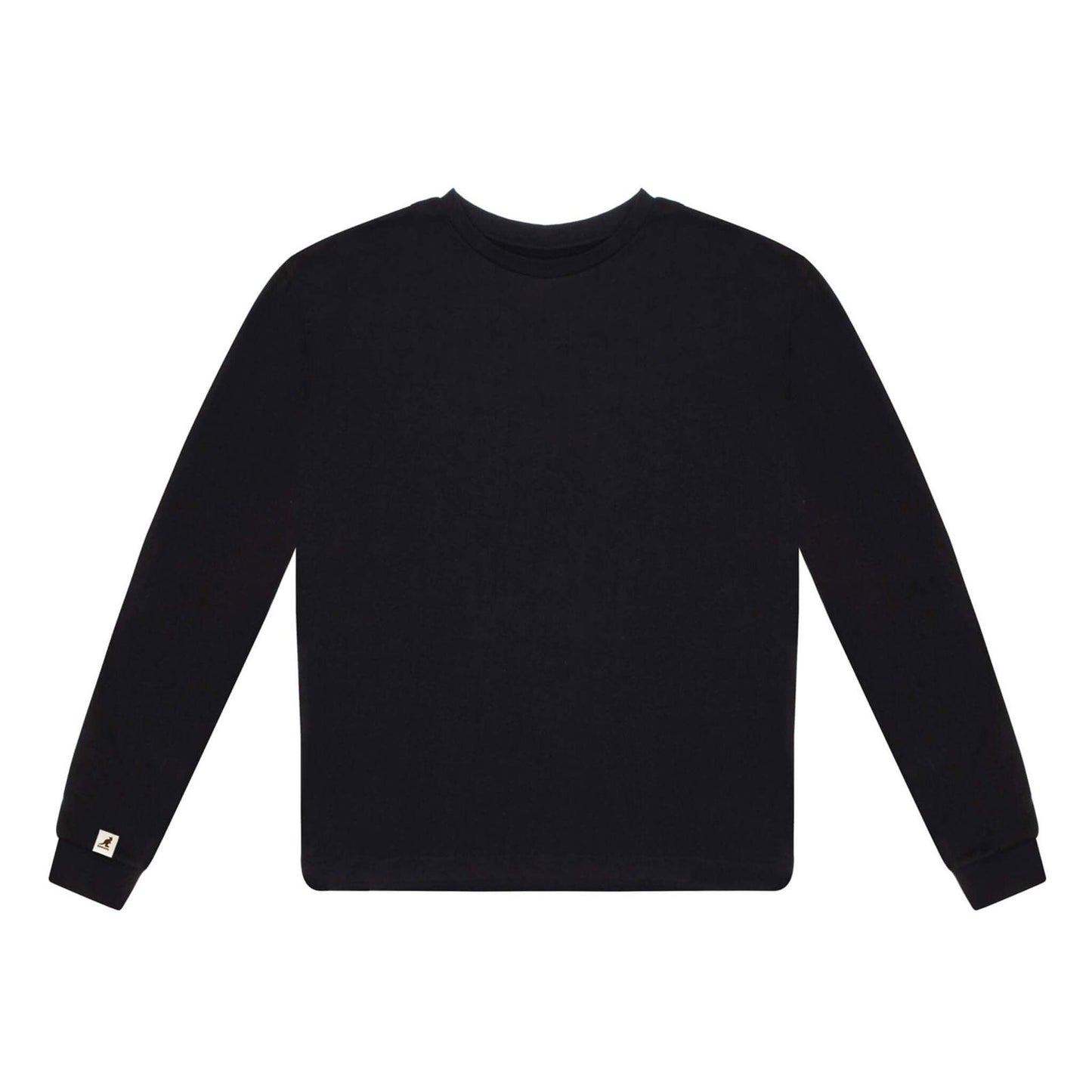 Kangol Ladies Recycled Jersey Long Sleeve Top-Teen Girls fashion-www.Shopthatapp.com-Color:Black-Size:XXL-Fashion Hub Club