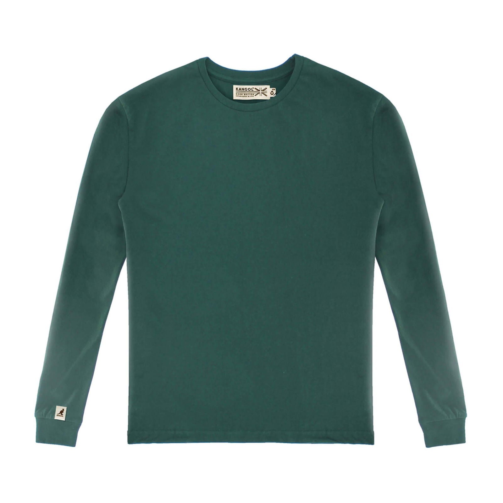 Kangol Ladies Recycled Jersey Long Sleeve Top-Teen Girls fashion-www.Shopthatapp.com-Color:Khaki-Size:XXL-Fashion Hub Club