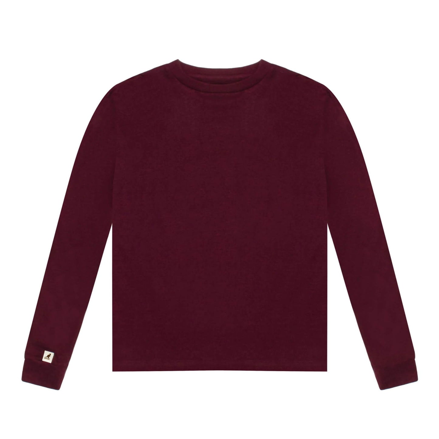Kangol Ladies Recycled Jersey Long Sleeve Top-Teen Girls fashion-www.Shopthatapp.com-Color:Burgundy-Size:XXL-Fashion Hub Club