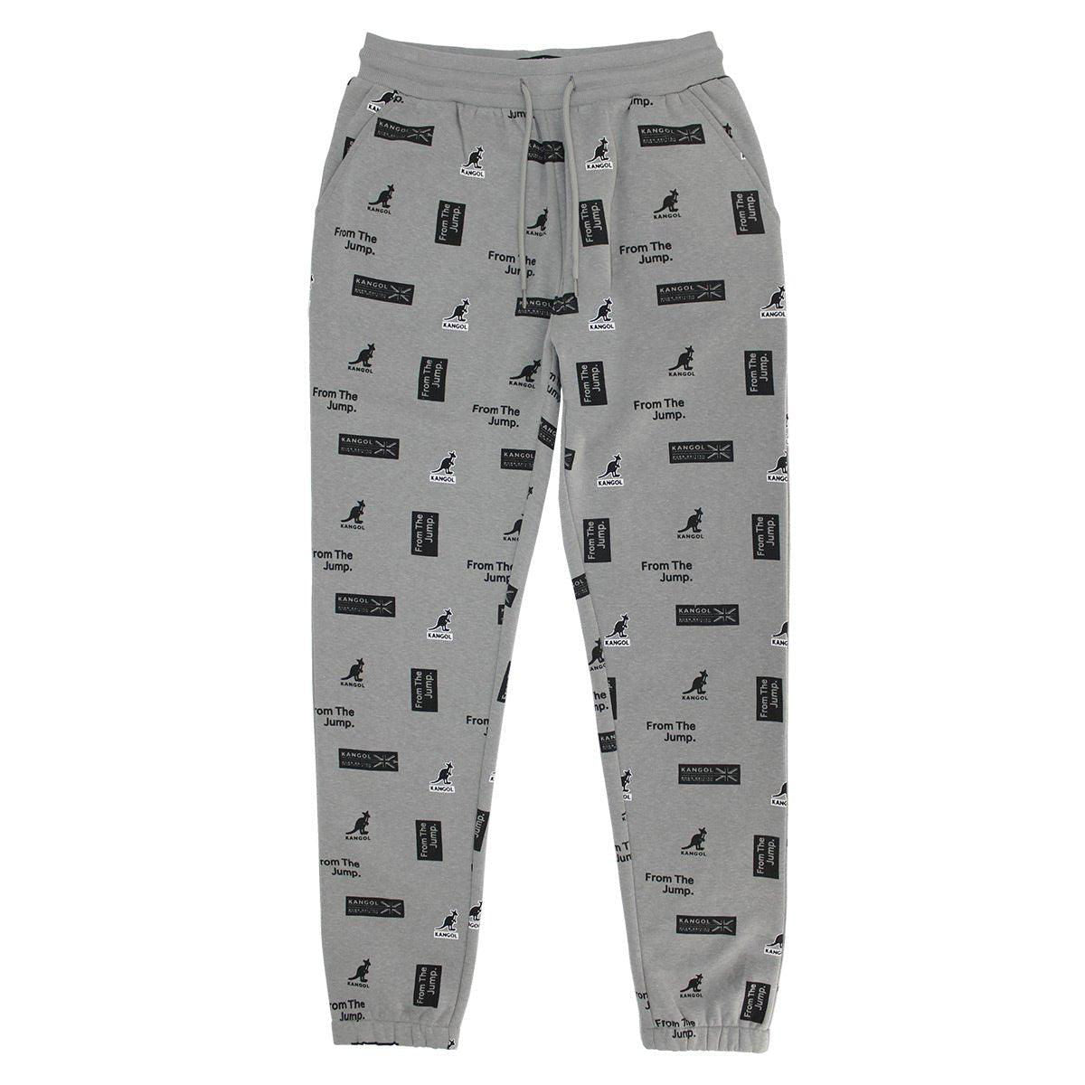 Kangol Logo P All Over Print Jogger-Him and her joggers-www.Shopthatapp.com-Color:DARK HEATHER MIX-Size:XXL-Fashion Hub Club