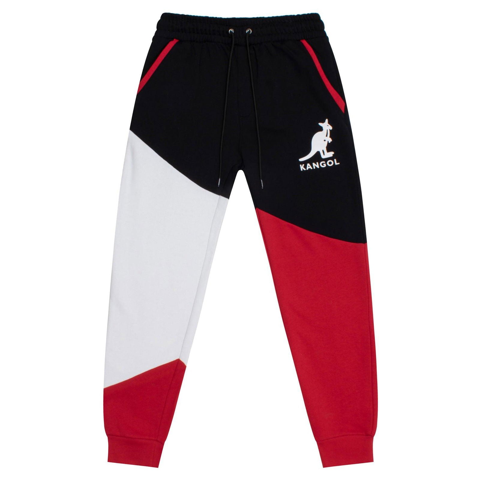 Kangol RBW Colorblock Joggers-Him and her joggers-www.Shopthatapp.com-Color:Black Combo-Size:XXL-Fashion Hub Club