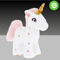 Keeleco White Standing Unicorn 16cm-Toys & Games-www.Shopthatapp.com-HamperWell