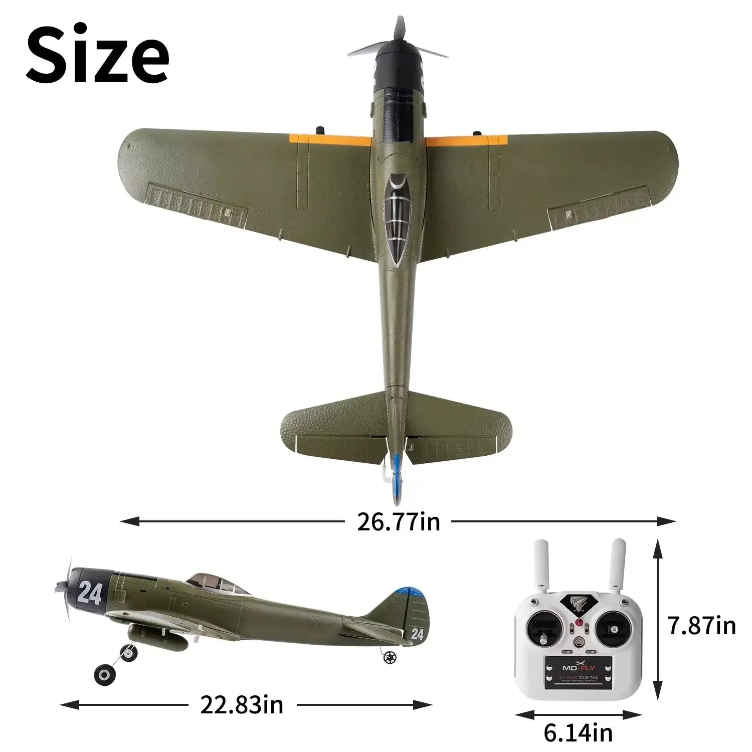 Ki84 WWII Fighter 690mm 4CH Built-in Gyro 3D/6G EPP RC Airplane RTF - www.Shopthatapp.com #