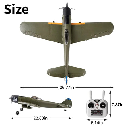 Ki84 WWII Fighter 690mm 4CH Built-in Gyro 3D/6G EPP RC Airplane RTF - www.Shopthatapp.com #