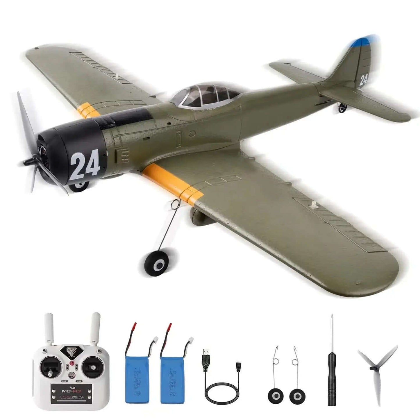 Ki84 WWII Fighter 690mm 4CH Built-in Gyro 3D/6G EPP RC Airplane RTF - www.Shopthatapp.com #