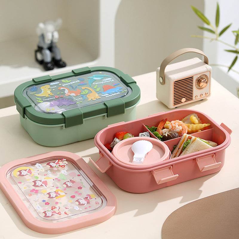 Kids Plastic Lunch Container Bento Lunch Box - www.Shopthatapp.com #