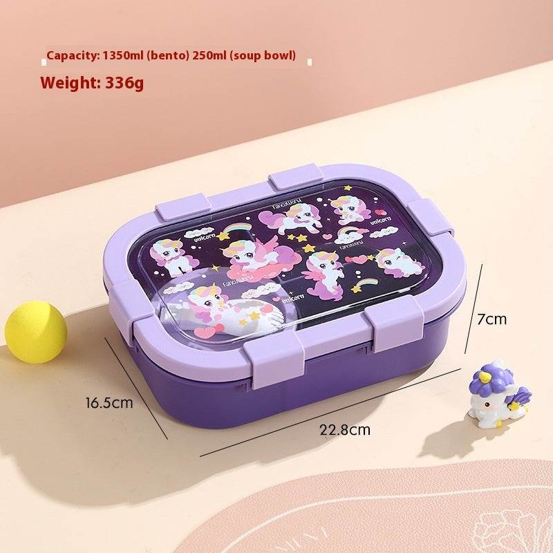 Kids Plastic Lunch Container Bento Lunch Box - www.Shopthatapp.com #