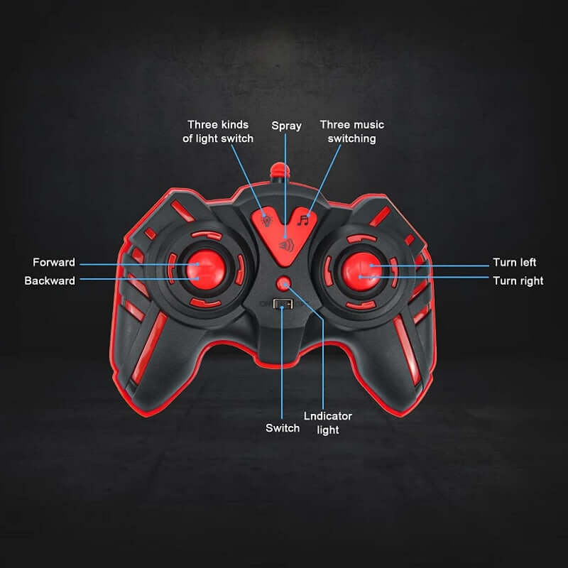 KidsToyLover 2.4G Monster RC Truck - Light, Sound & Spray Stunt Car | Ideal Gift - www.Shopthatapp.com #