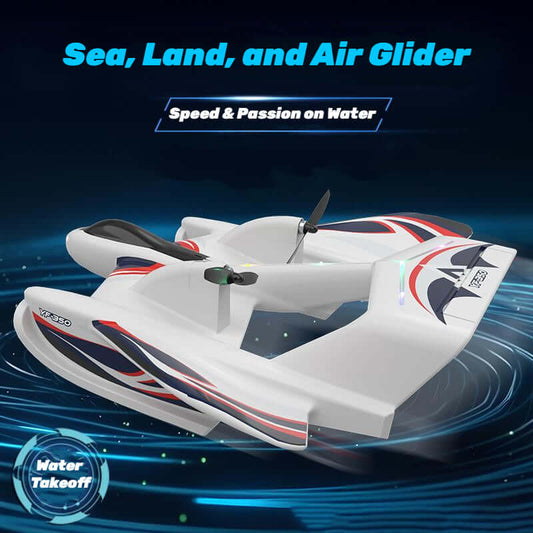 Kidstoylover Sea, Land, Air Glider with Gyro & LED - www.Shopthatapp.com #