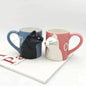 Kiss Cat Coffee Couple Handmade Mug - www.Shopthatapp.com
