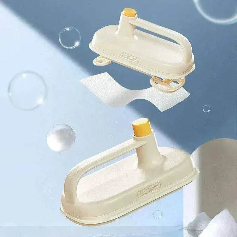 Kitchen Bath Toilet Clean Brush Glass Wall Bath Handle Rag Ceramic Window Slot Clean Brush Kitchen Gadgets - www.Shopthatapp.com