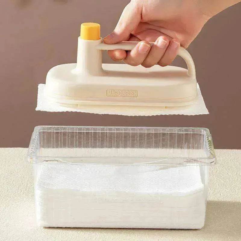 Kitchen Bath Toilet Clean Brush Glass Wall Bath Handle Rag Ceramic Window Slot Clean Brush Kitchen Gadgets - www.Shopthatapp.com