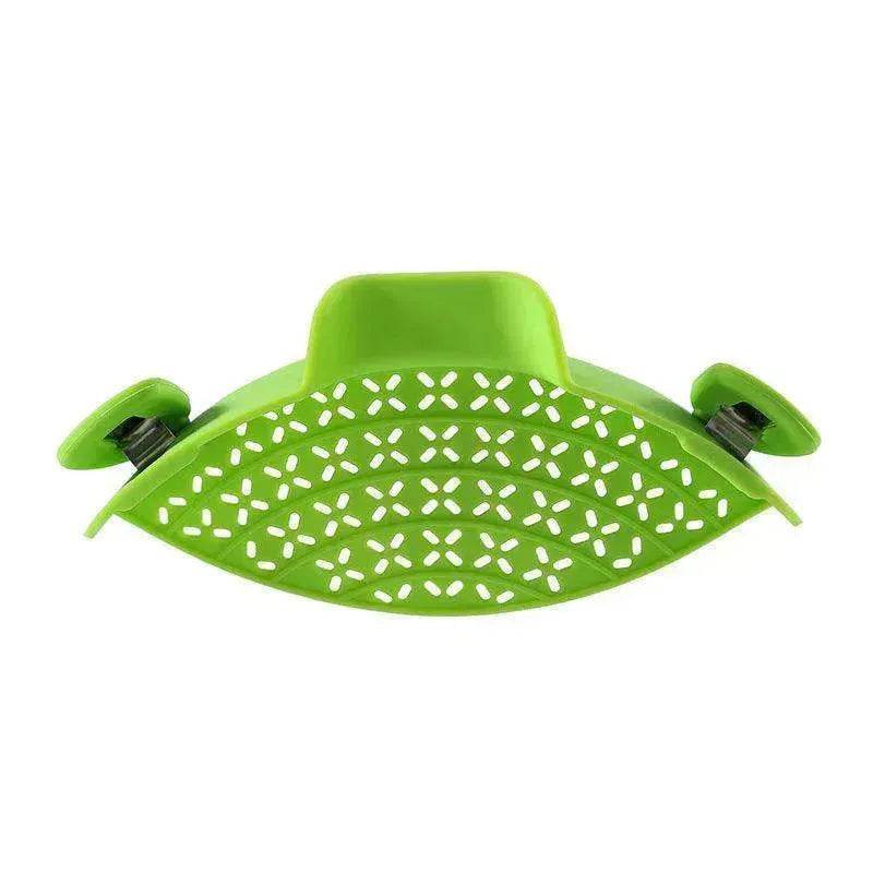 Kitchen Gadgets Silicone Pot Side Drainer - www.Shopthatapp.com