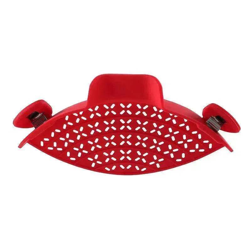 Kitchen Gadgets Silicone Pot Side Drainer - www.Shopthatapp.com