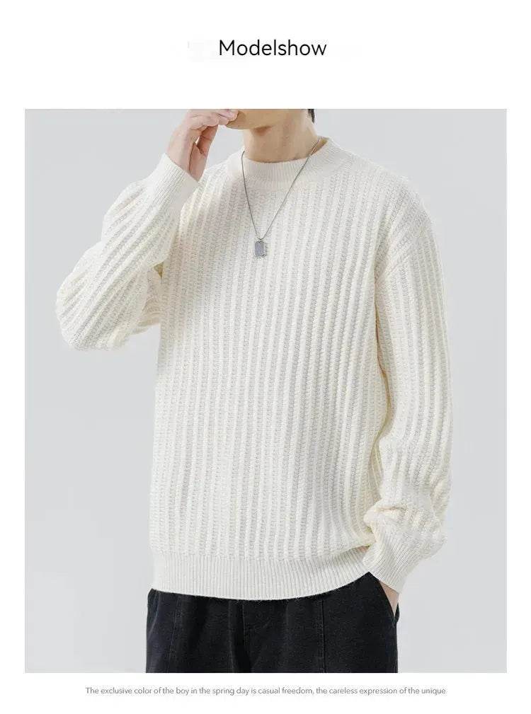 Knitwear Sweater with Crewneck Pullover top - www.Shopthatapp.com #