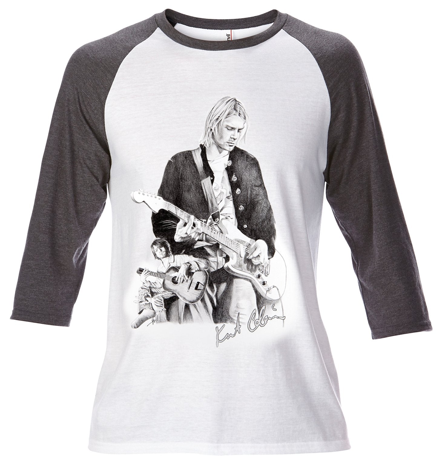 Baseball Tee - Kurt Cobain - www.Shopthatapp.com