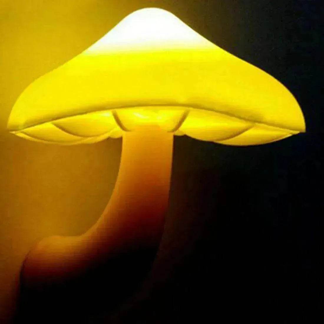 LED Mushroom Night Light Wall Lamp EU US Socket Plug - www.Shopthatapp.com