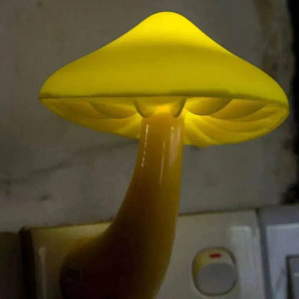 LED Mushroom Night Light Wall Lamp EU US Socket Plug - www.Shopthatapp.com