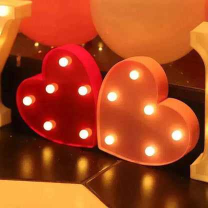 LED Night Light A-Z 0-9 Battery Lamp Wedding Party Decor - www.Shopthatapp.com
