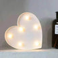 LED Night Light A-Z 0-9 Battery Lamp Wedding Party Decor - www.Shopthatapp.com