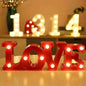 LED Night Light A-Z 0-9 Battery Lamp Wedding Party Decor