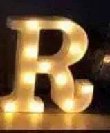 LED Night Light A-Z 0-9 Battery Lamp Wedding Party Decor