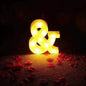 LED Night Light A-Z 0-9 Battery Lamp Wedding Party Decor