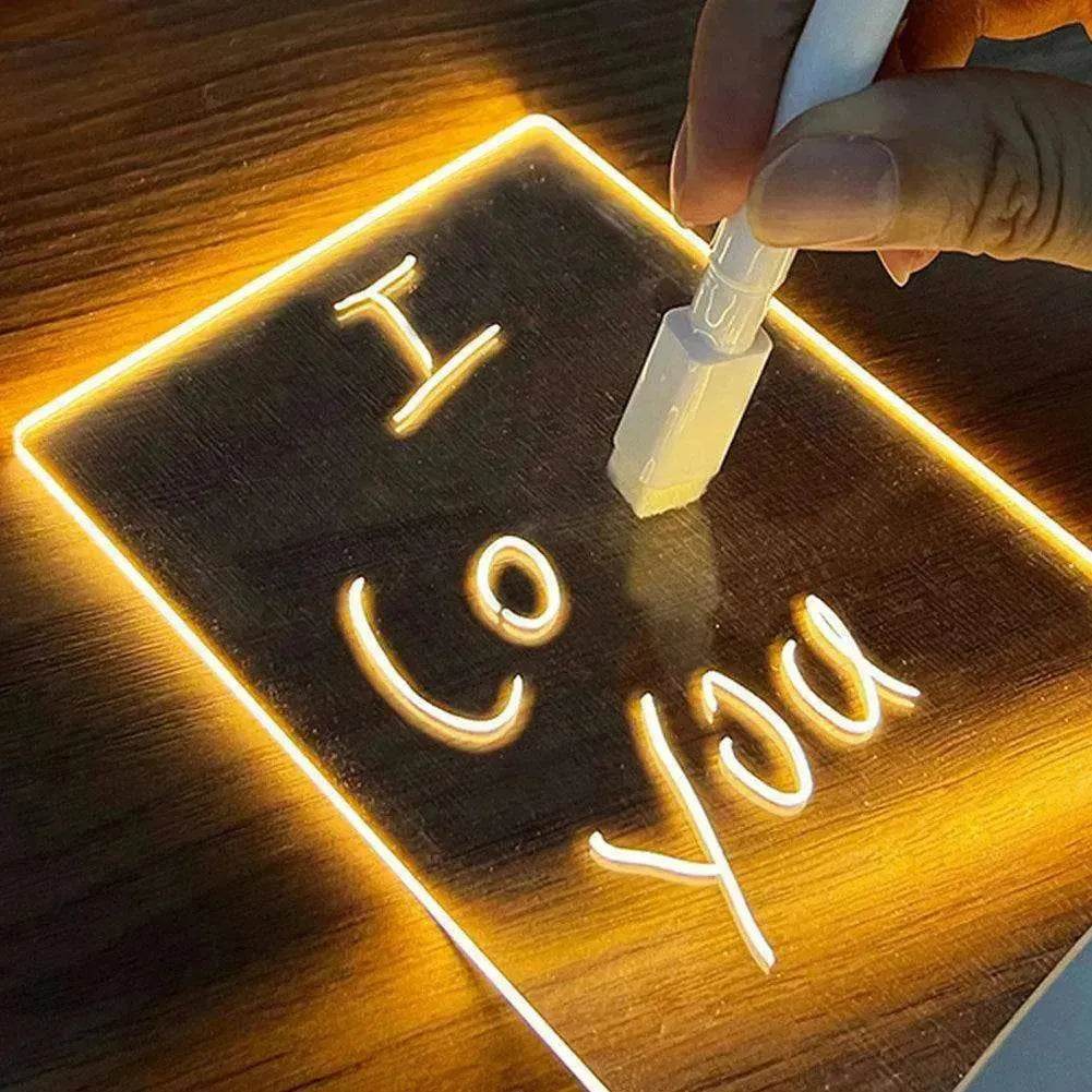 LED Night Light USB Message Board Holiday Light With Pen - www.Shopthatapp.com
