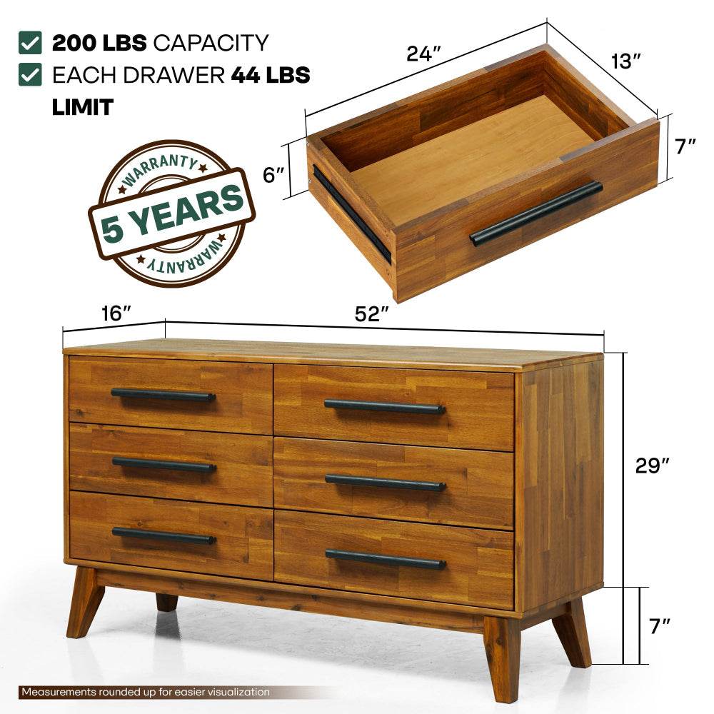Legacy Solid Wood Dresser - www.Shopthatapp.com