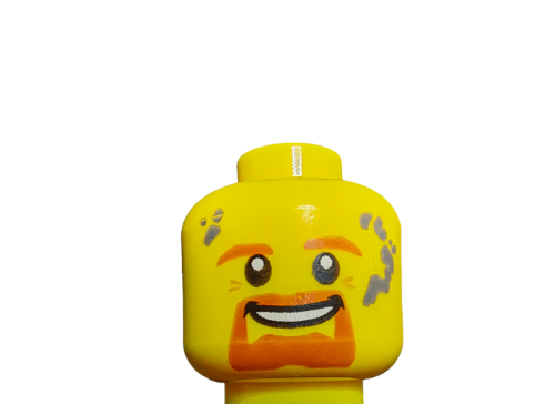 LEGO® 6132559 Minifigure Head, Ginger beard oil on face - UB1006 - www.Shopthatapp.com #