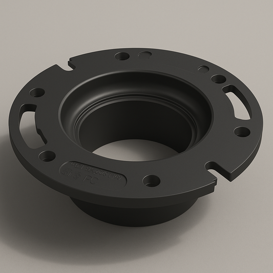 LESSO ABS Closet Flange – 4 in. x 3 in. Hub Fit DWV Toilet Flange - www.Shopthatapp.com #