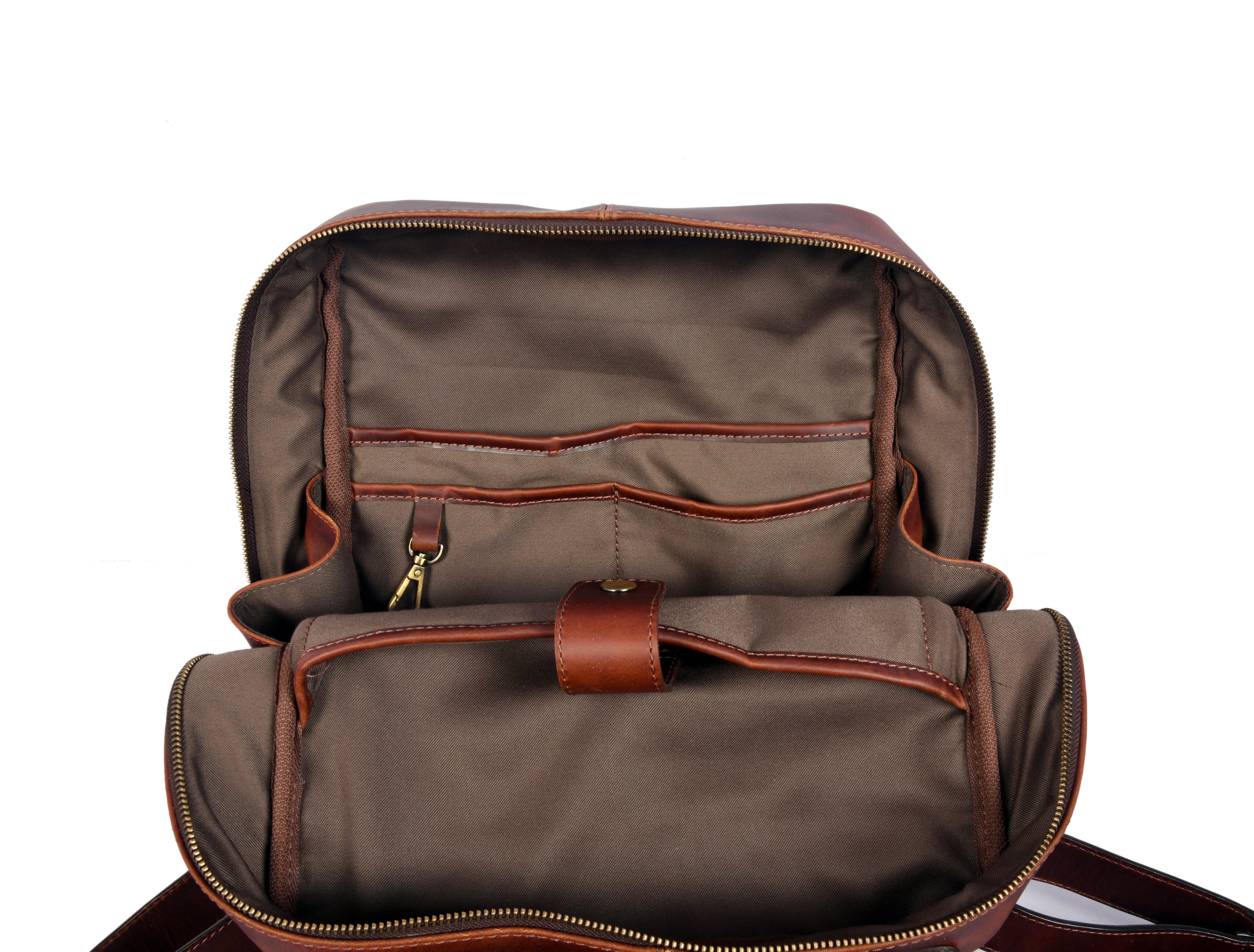 Tolredo Hudson Leather Backpack (Midnight Oak) - www.Shopthatapp.com