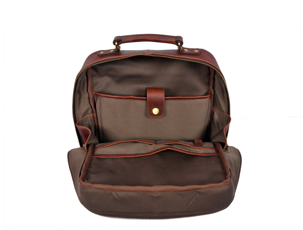 Tolredo Hudson Leather Backpack (Midnight Oak) - www.Shopthatapp.com