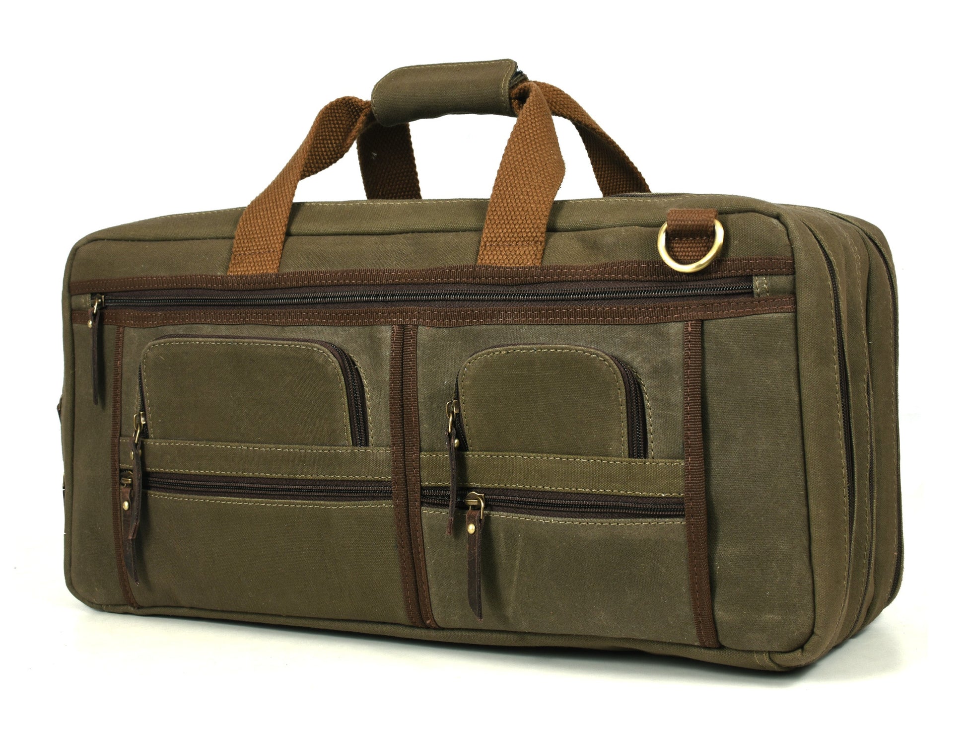 Salerno Canvas Chef Knife Case Olive Green (KR-62)-Cutlery and dinnerware-www.Shopthatapp.com-Tolredo Leather