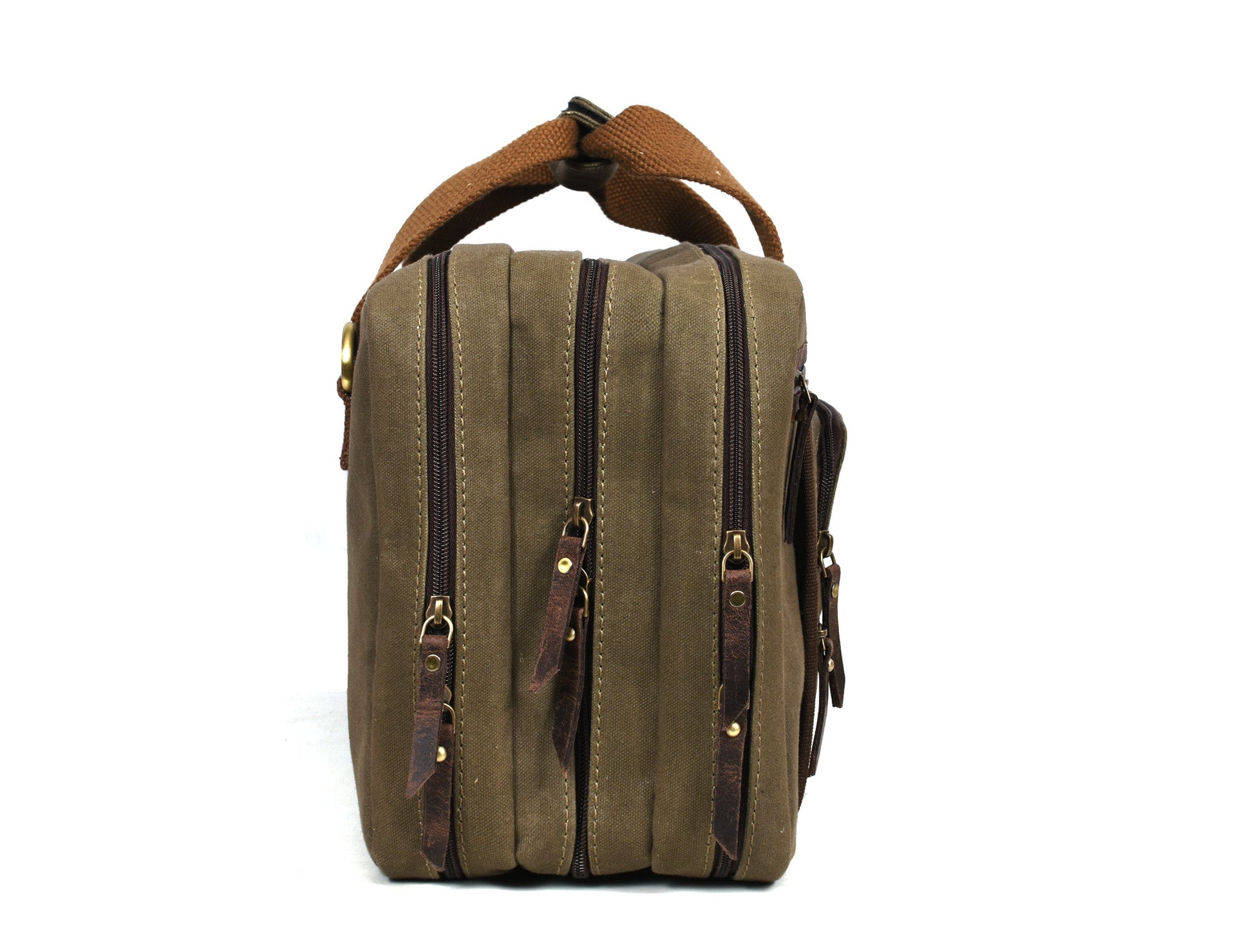 Salerno Canvas Chef Knife Case Olive Green (KR-62)-Cutlery and dinnerware-www.Shopthatapp.com-Tolredo Leather