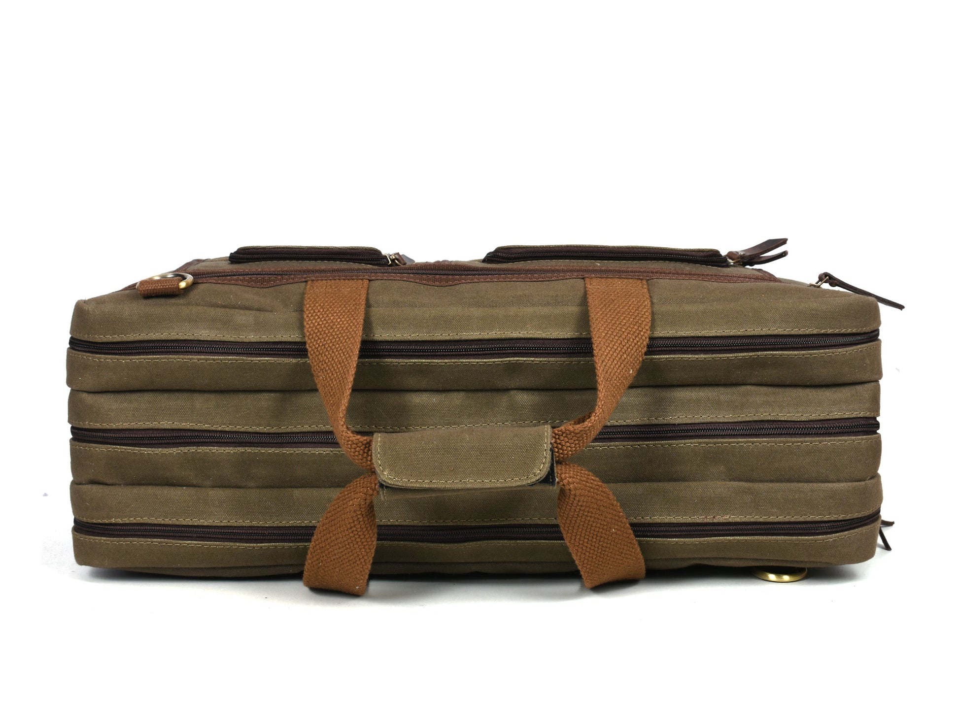 Salerno Canvas Chef Knife Case Olive Green (KR-62)-Cutlery and dinnerware-www.Shopthatapp.com-Tolredo Leather