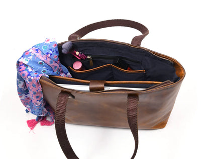 Leather Myra Tote Bag-Everything leather-www.Shopthatapp.com-Tolredo Leather