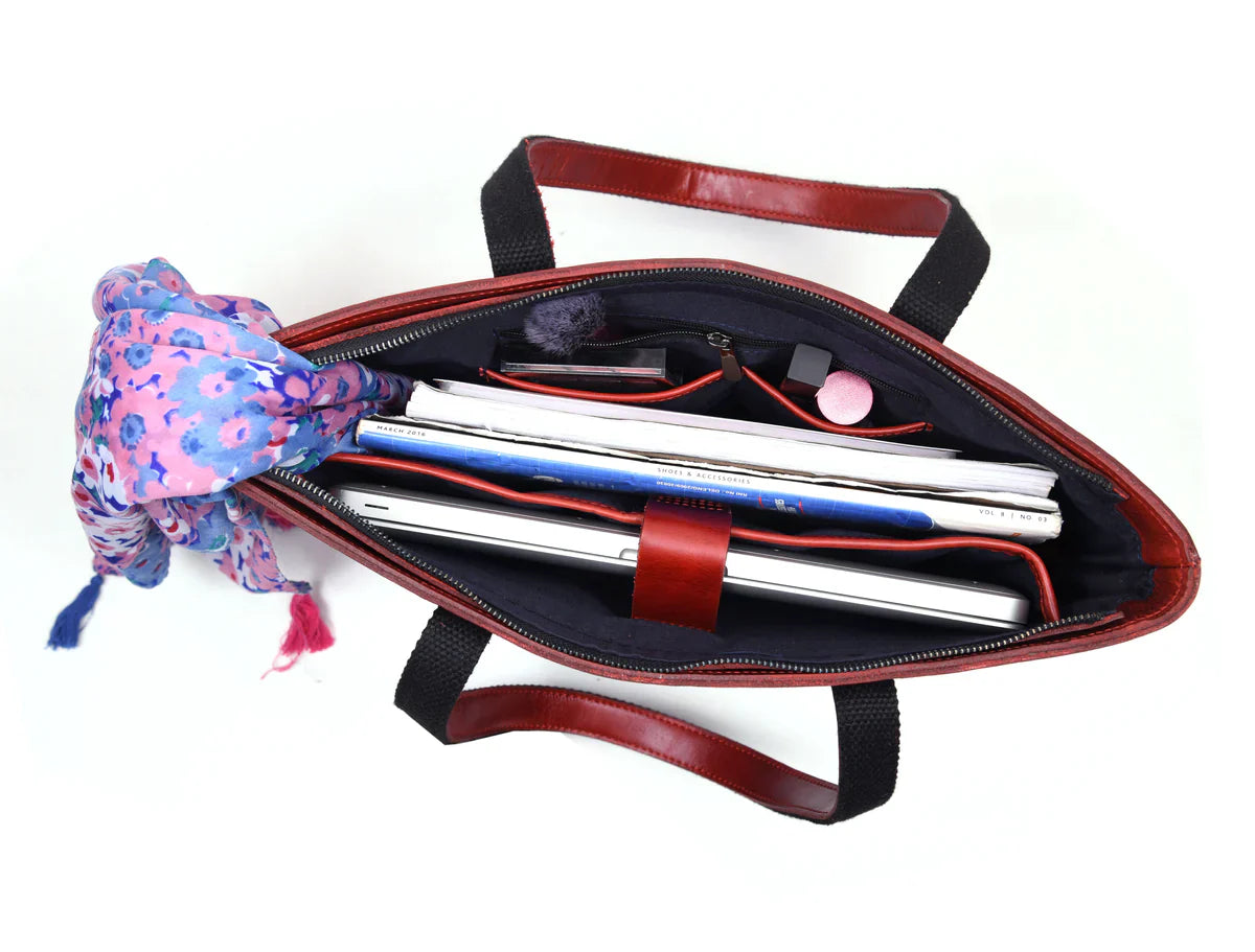 Leather Myra Tote Bag-Everything leather-www.Shopthatapp.com-Tolredo Leather
