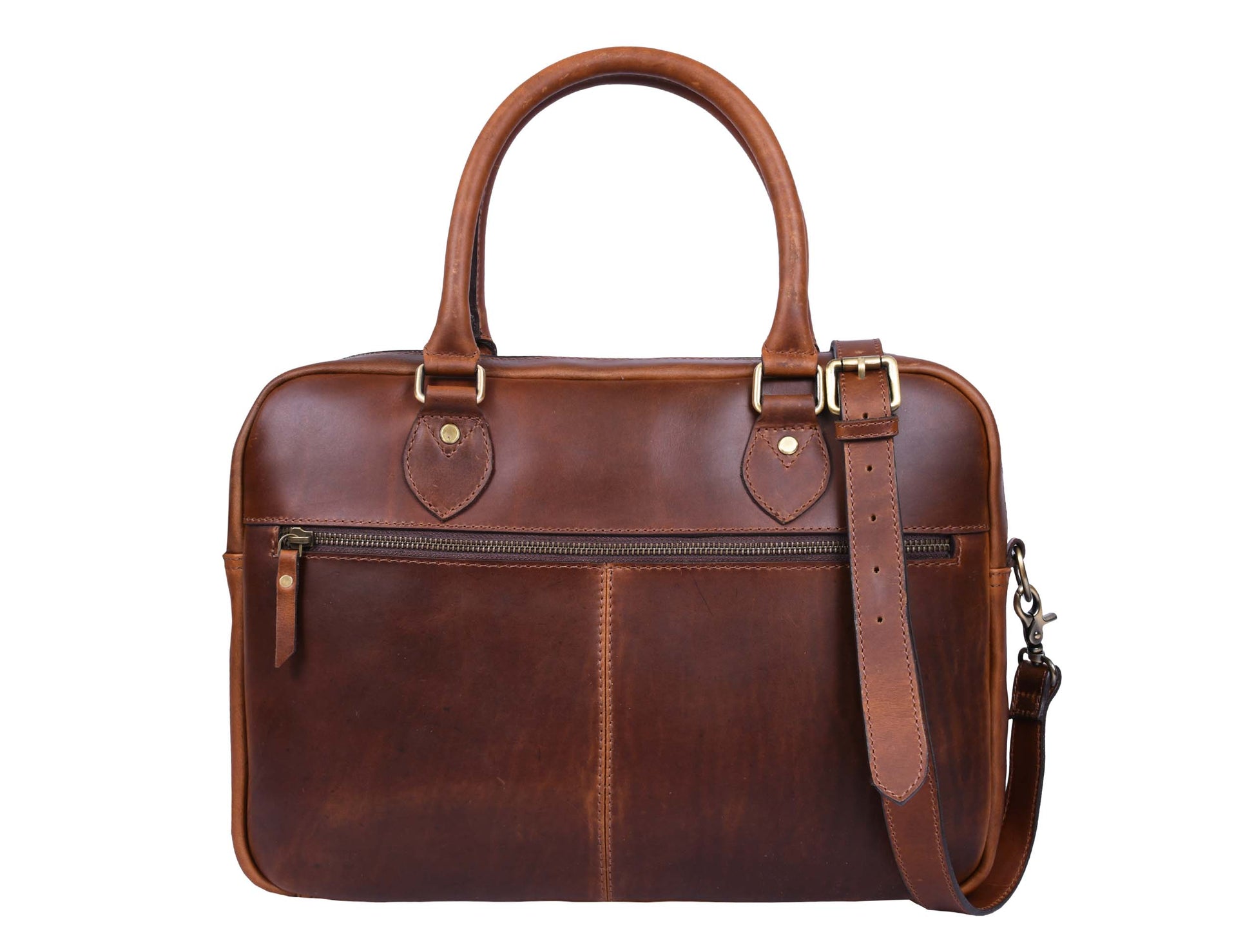 Tacoma Leather Office Bag -  Caramel Brown.-Everything leather-www.Shopthatapp.com-Tolredo Leather