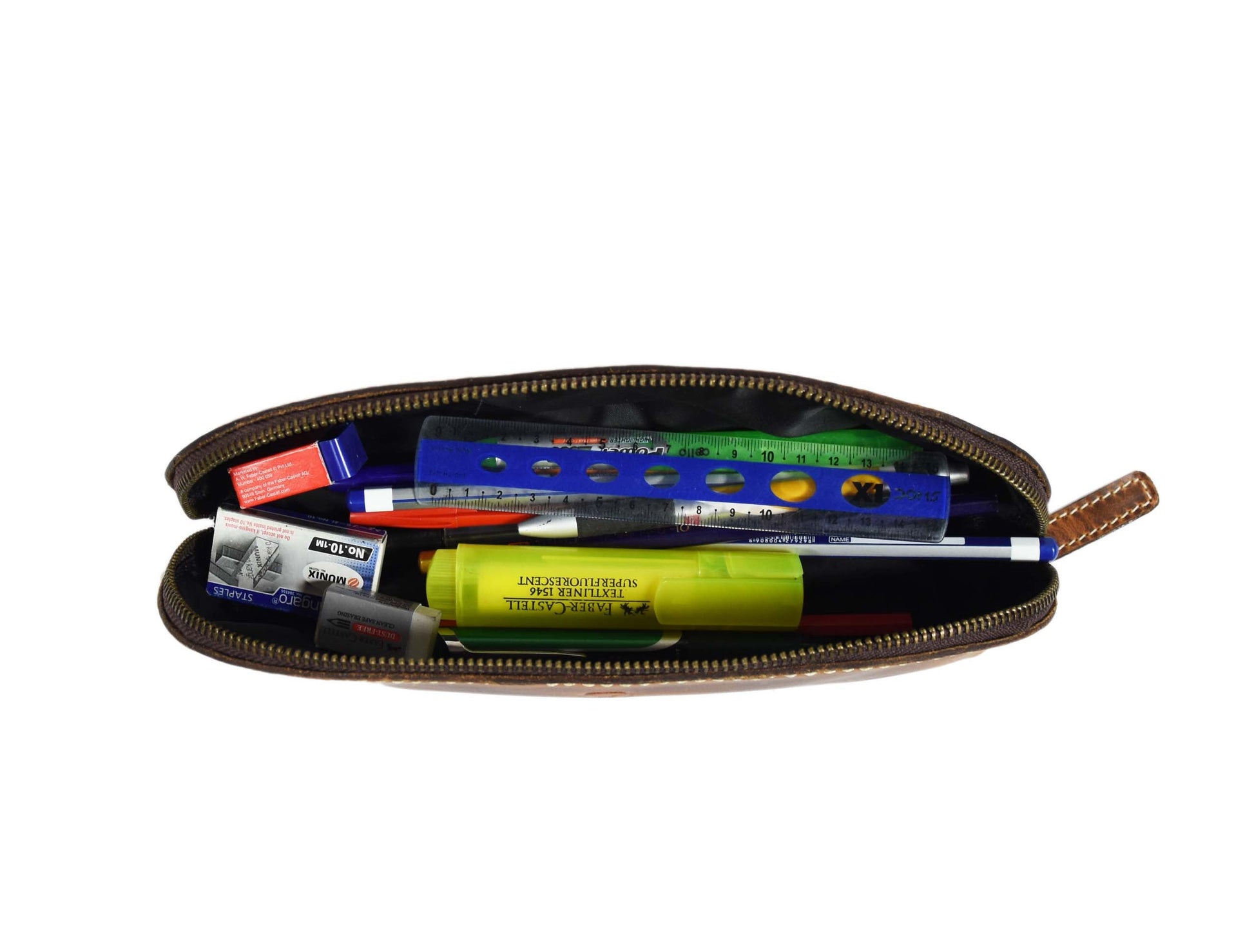 Vintage Leather Pencil Case - Stationery Pouch-Everything leather-www.Shopthatapp.com-Tolredo Leather