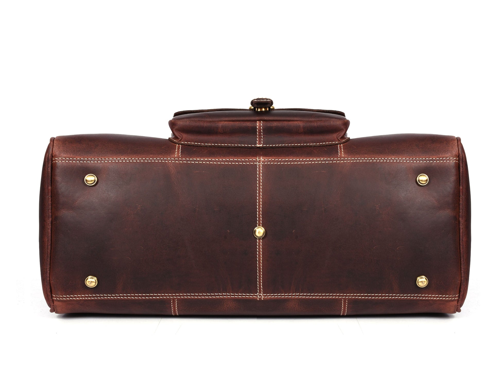 Dorval Leather Travel Bag - Walnut Brown-Everything leather-www.Shopthatapp.com-Tolredo Leather