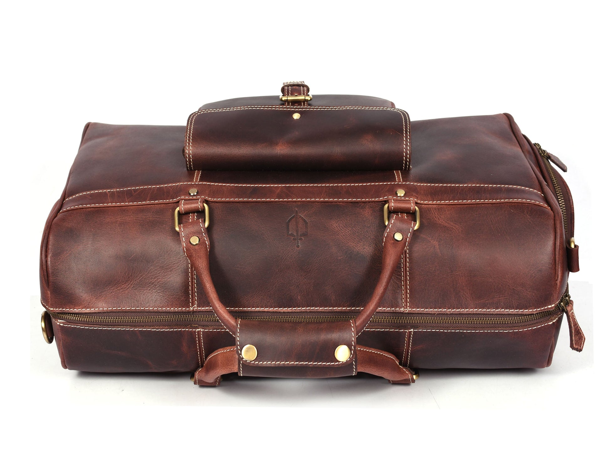 Dorval Leather Travel Bag - Walnut Brown-Everything leather-www.Shopthatapp.com-Tolredo Leather