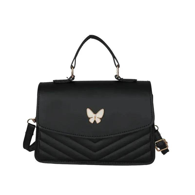 Ladies Leather Square Shaped Flap Quilted Crossbody bag for women - www.Shopthatapp.com #