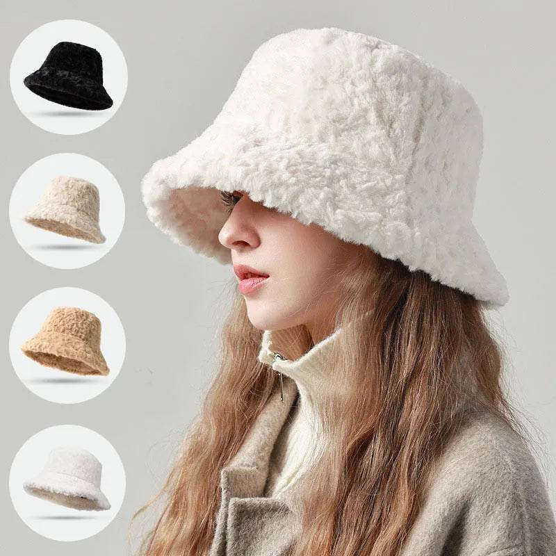 Lambswool Fisherman Sherpa Fleece Hat Winter Warm Fashionable Solid Color Hats For Women - www.Shopthatapp.com #
