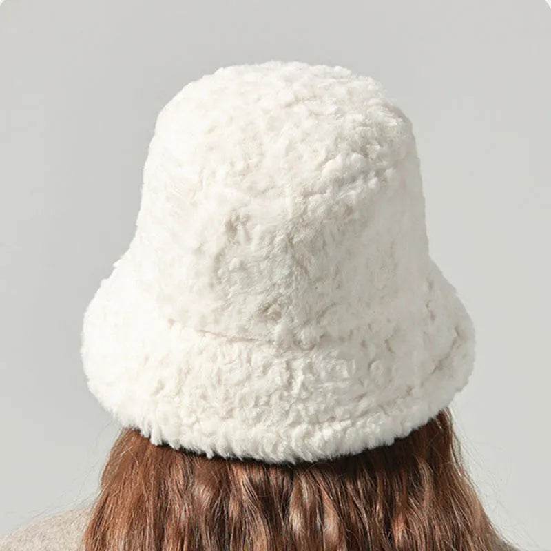 Lambswool Fisherman Sherpa Fleece Hat Winter Warm Fashionable Solid Color Hats For Women - www.Shopthatapp.com #